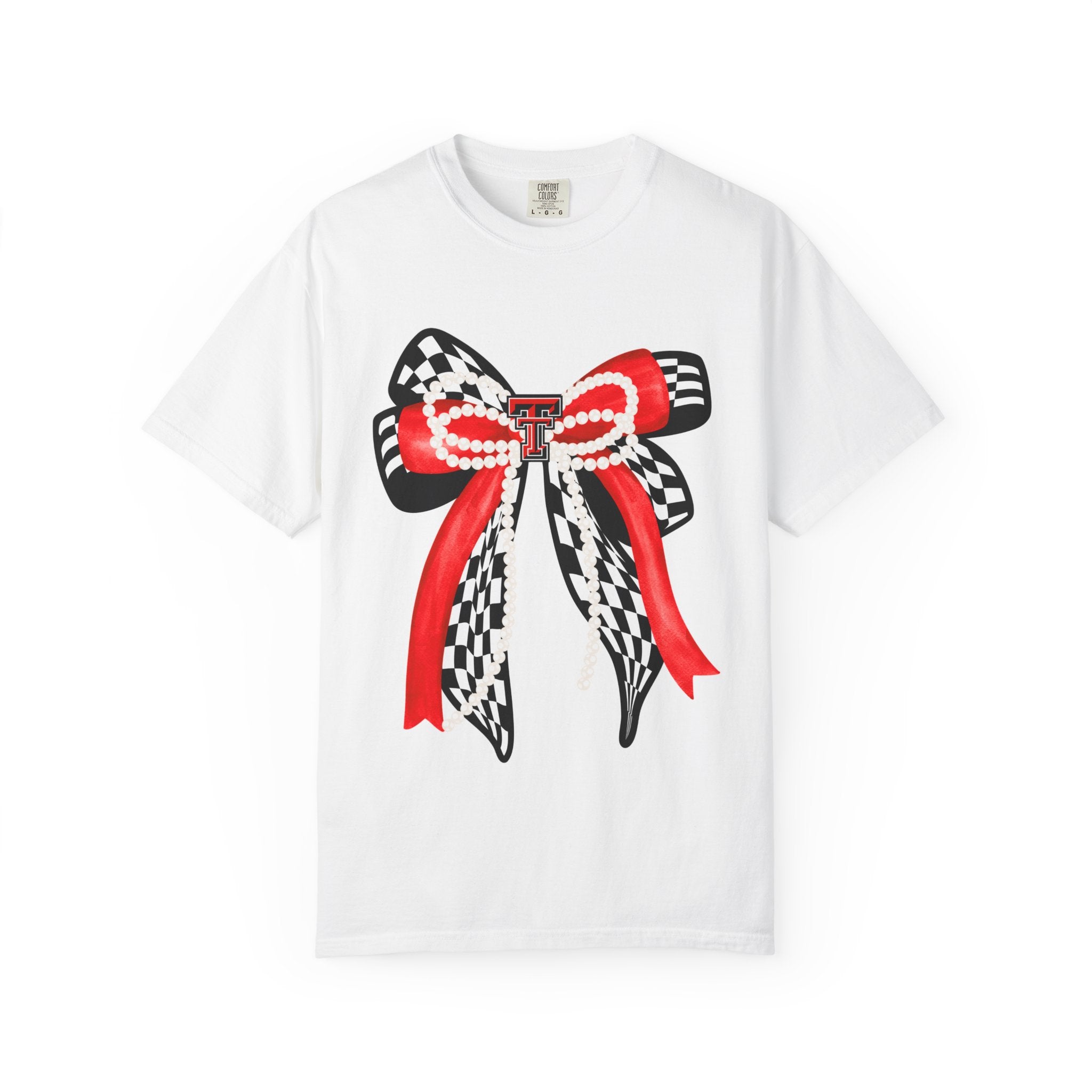 Texas Tech Bows & Pearls Tee