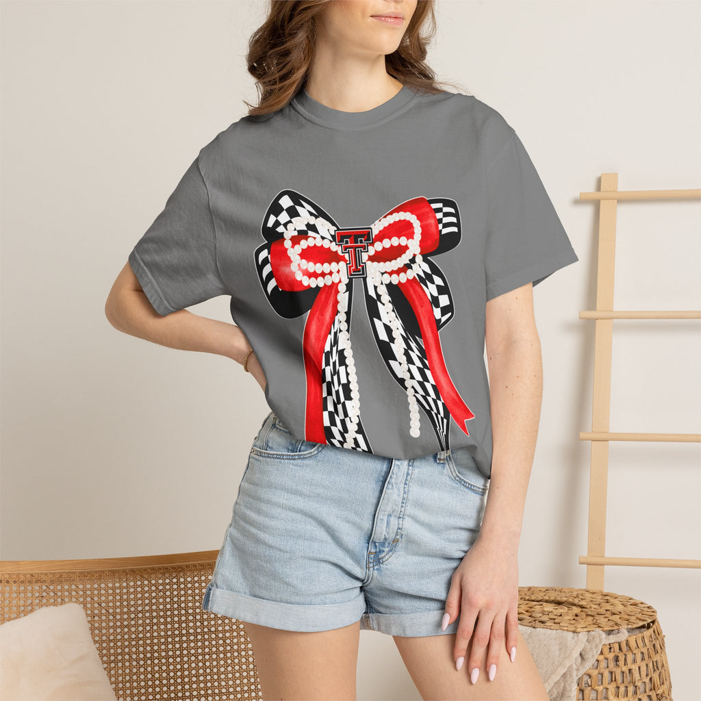 Texas Tech Bows & Pearls Tee